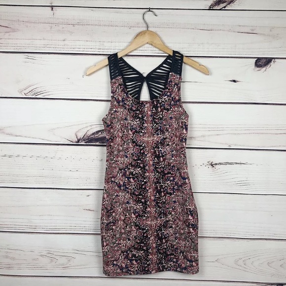 Free People Digital Damsel Pattern Pink Dress XS - Picture 4 of 9